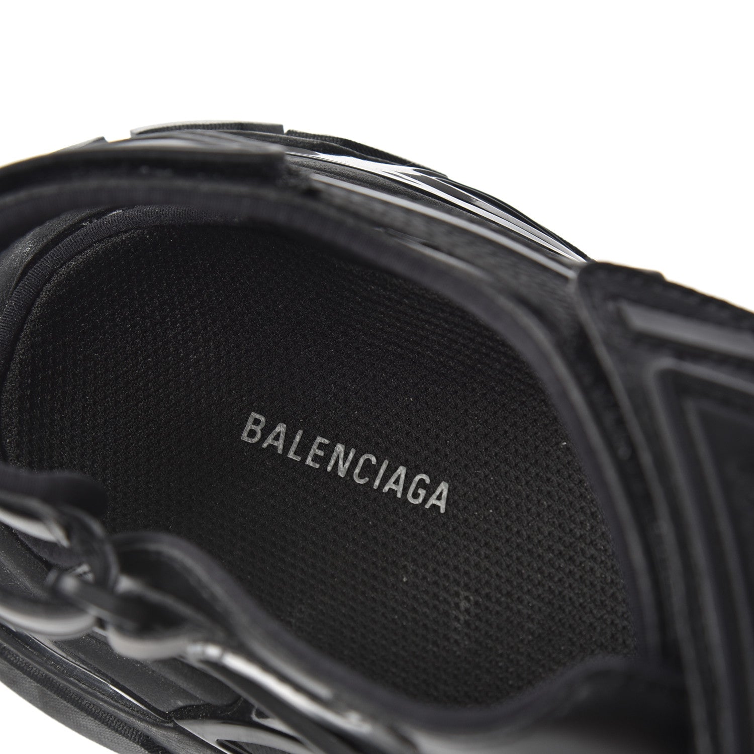Balenciaga Neoprene Rubber Womens Track Sandals 38 Black 7 of 12