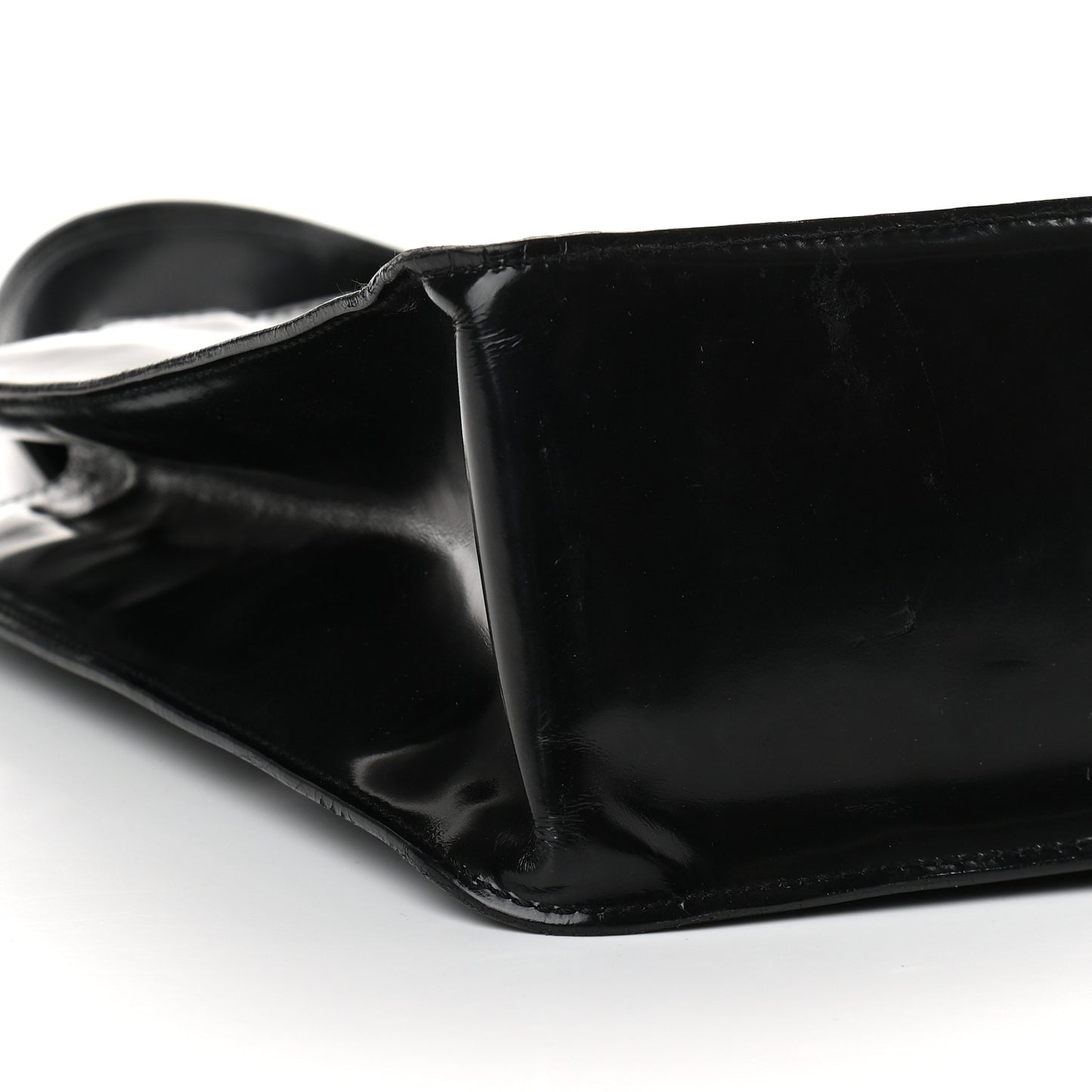 Patent CC Shopper Tote Black