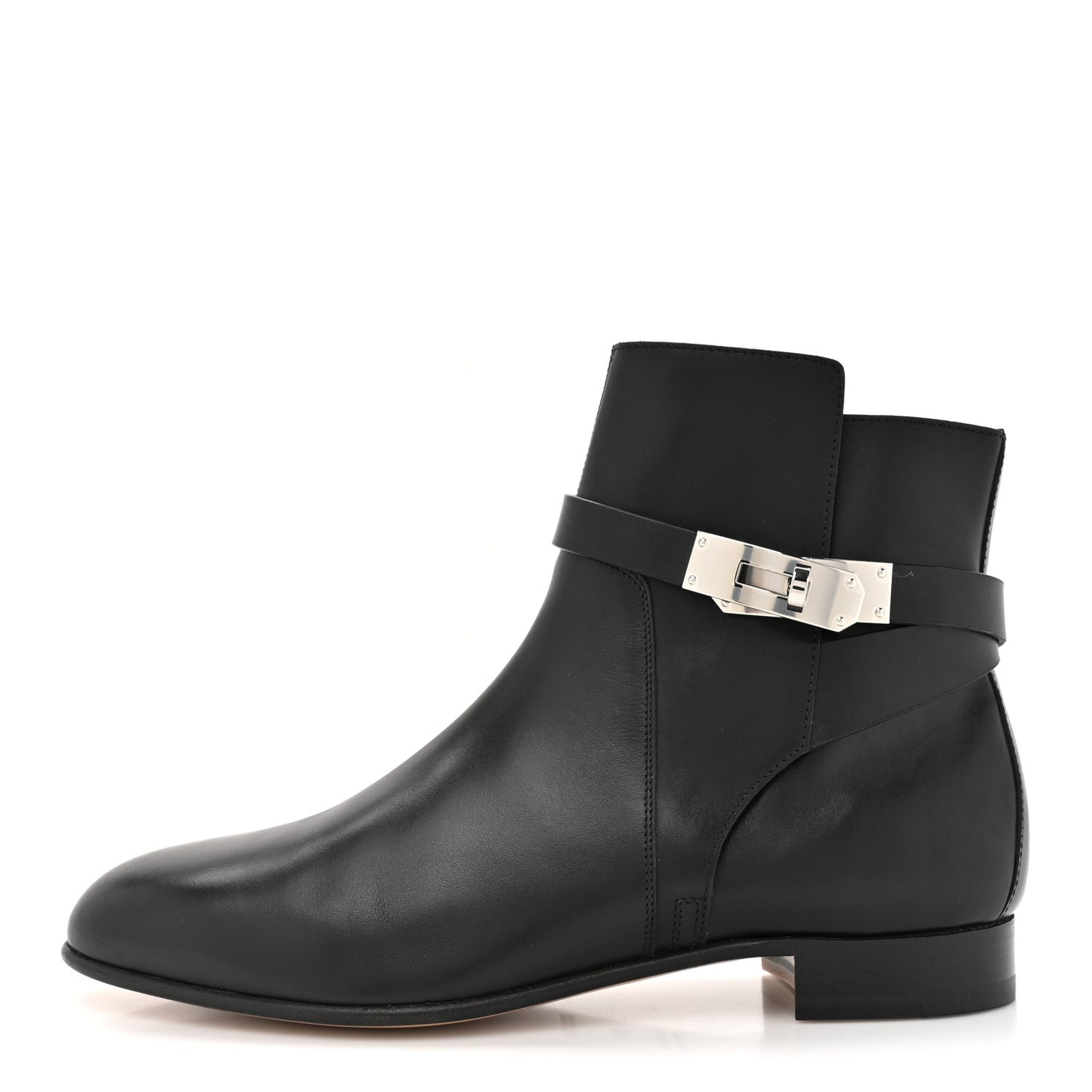 Calfskin Neo Ankle Boots 38.5 Black
