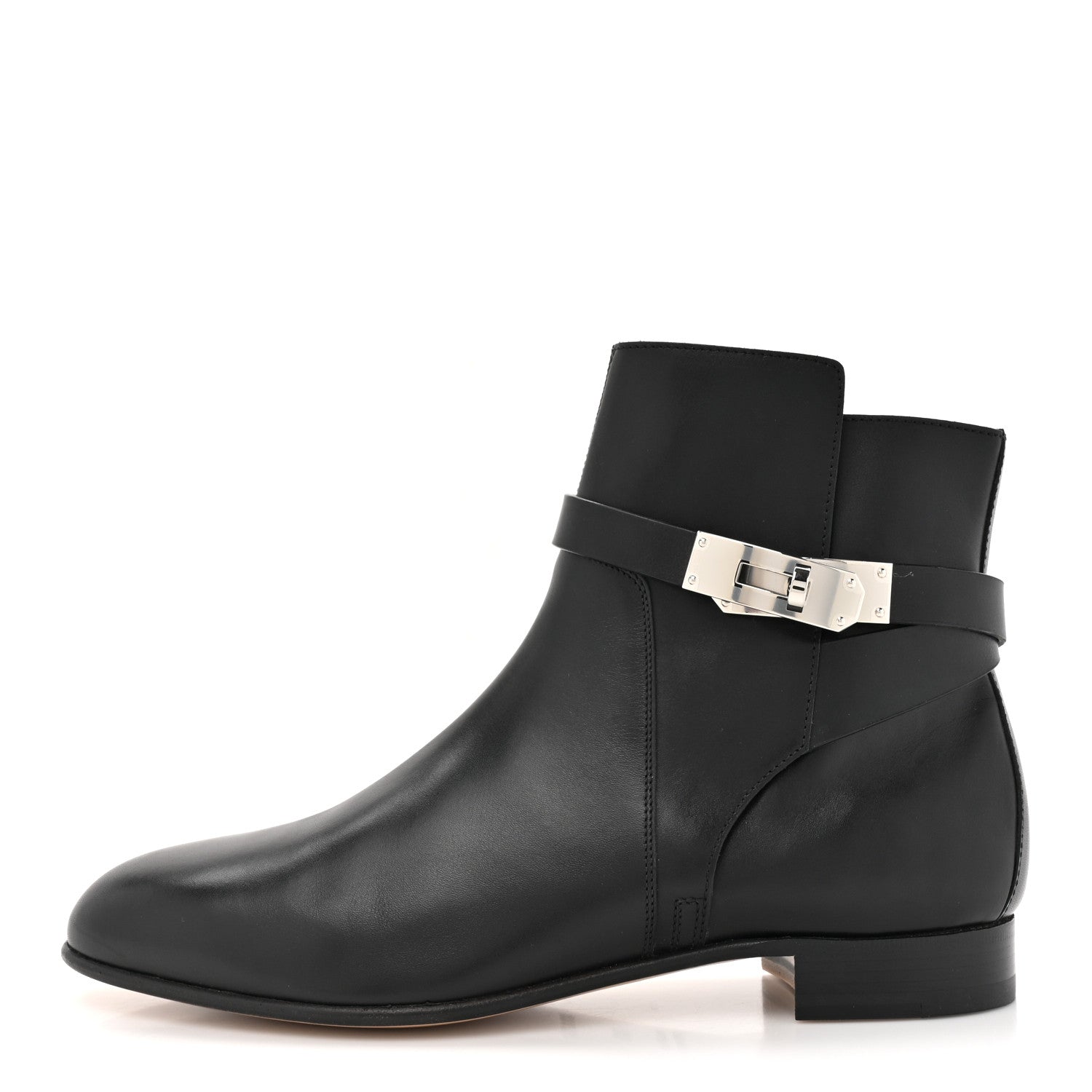 Hermes Calfskin Neo Ankle Boots 38.5 Black 1 of 13
