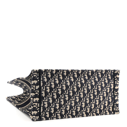 Christian Dior Oblique Medium Book Tote Blue Multicolor 4 of 10