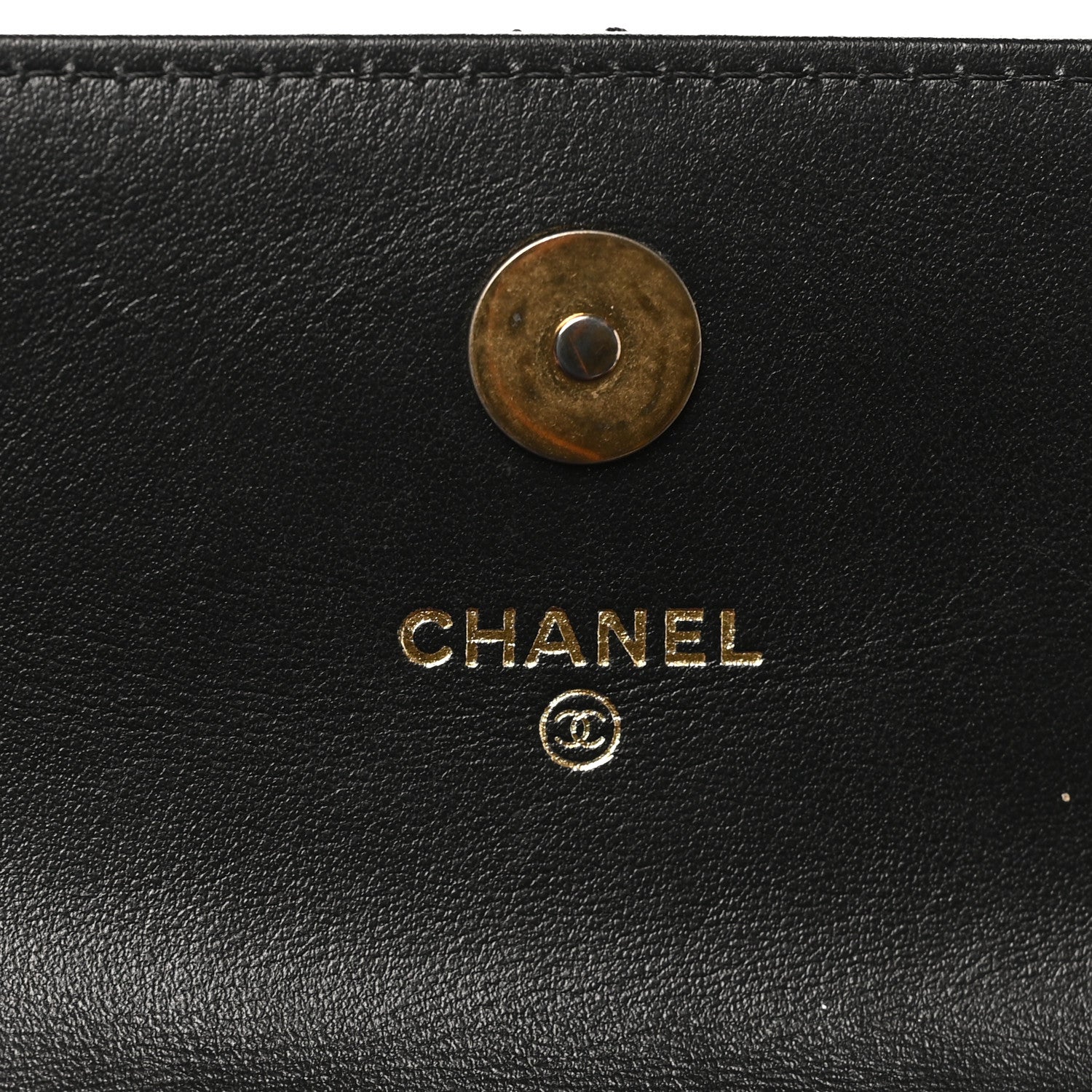Chanel Lambskin Quilted Chanel 19 Flap Clutch Black 10 of 21
