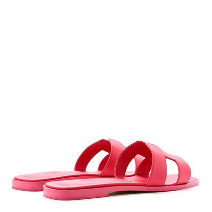 Hermes Calfskin Oran Sandals 39 Rose Mexico 5 of 10