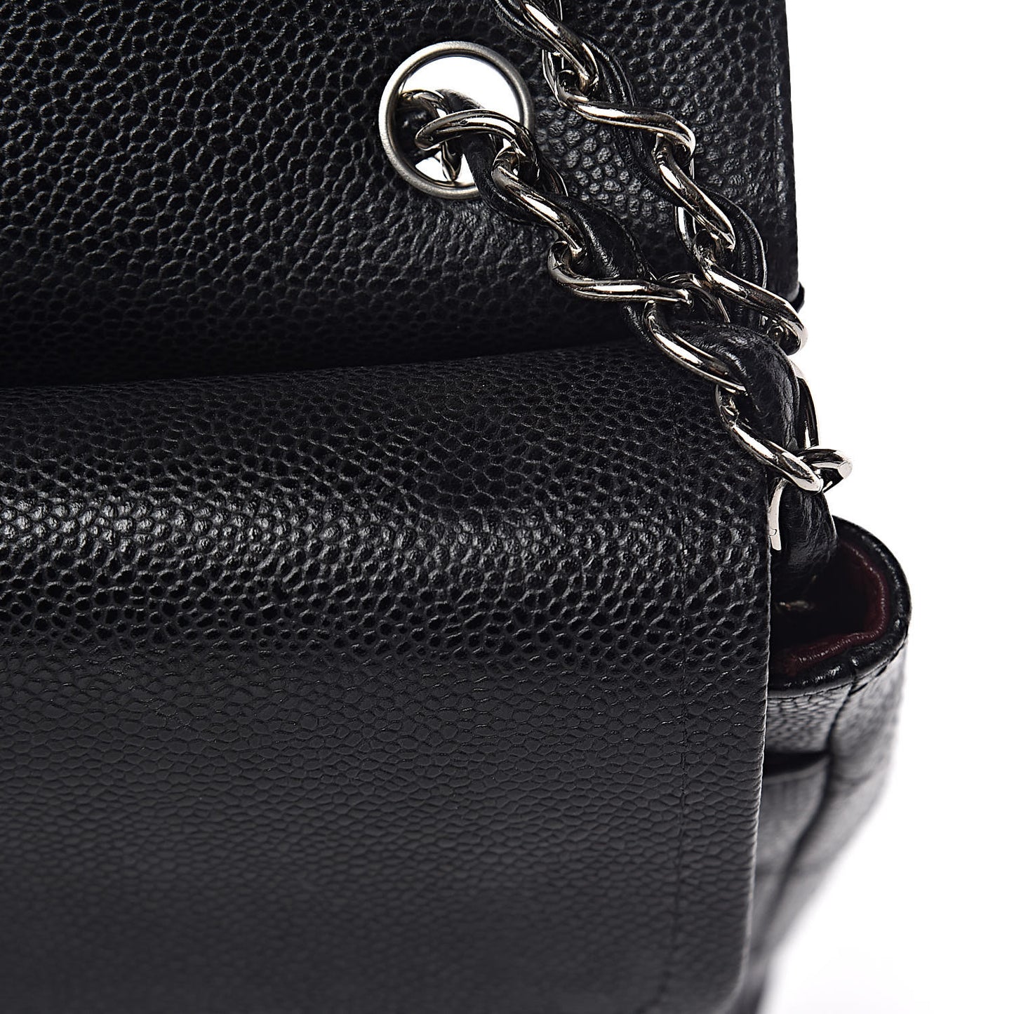 Caviar Quilted Maxi Double Flap Black