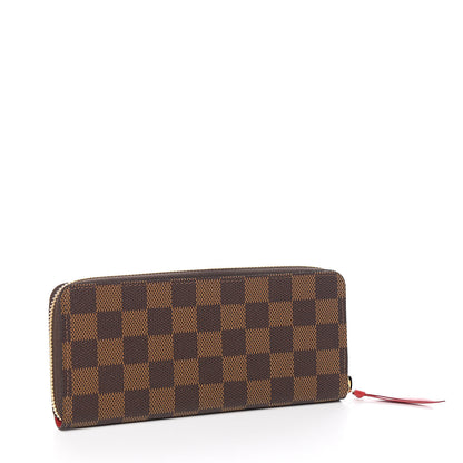 Louis Vuitton Damier Ebene Clemence Wallet Cherry 3 of 7