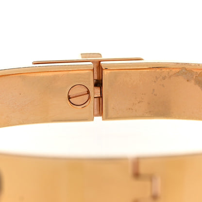 Hermes Enamel Mini Clic Kelly Bracelet PM Marron Glace 5 of 6