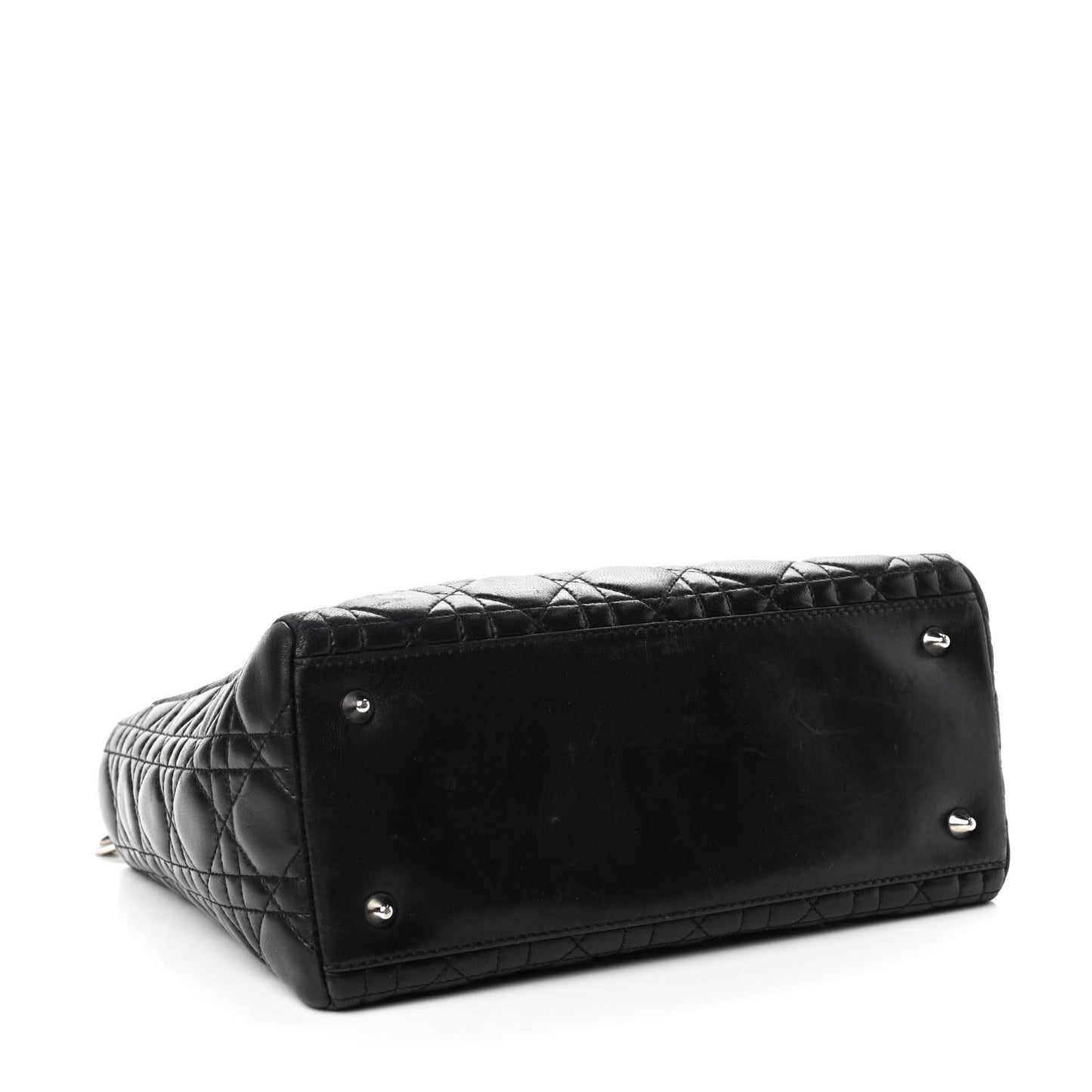 Lambskin Cannage Medium Lady Dior Black