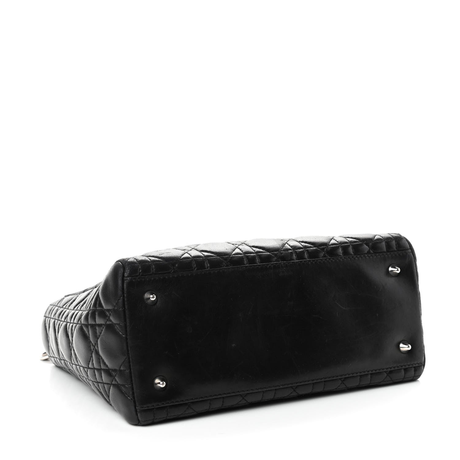 Christian Dior Lambskin Cannage Medium Lady Dior Black 4 of 13