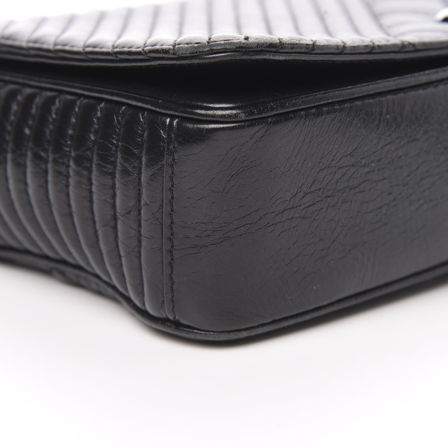 Chanel Glazed Calfskin Quilted Medium Coco Boy Flap Black 8 of 18