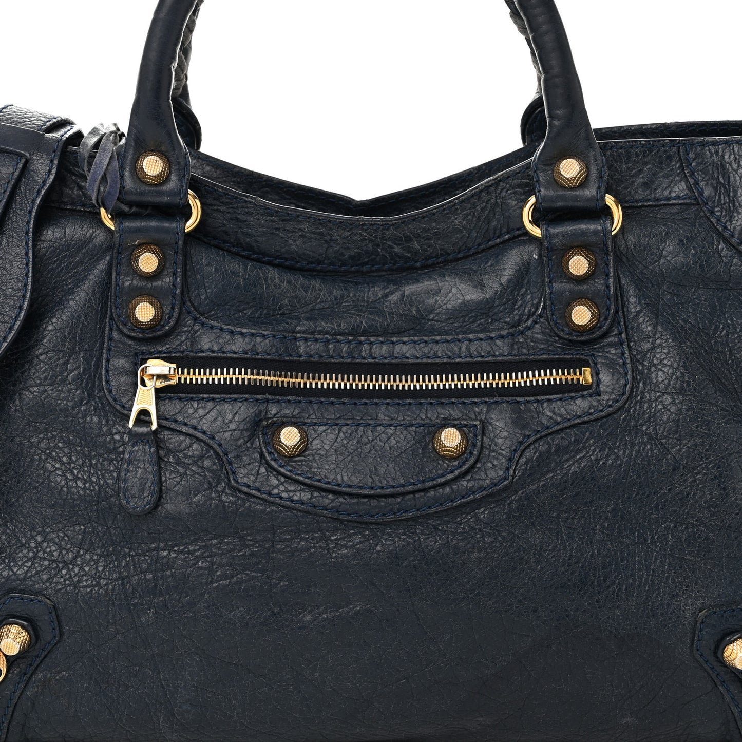 Agneau Giant 12 Gold Hardware City Bleu Obscur