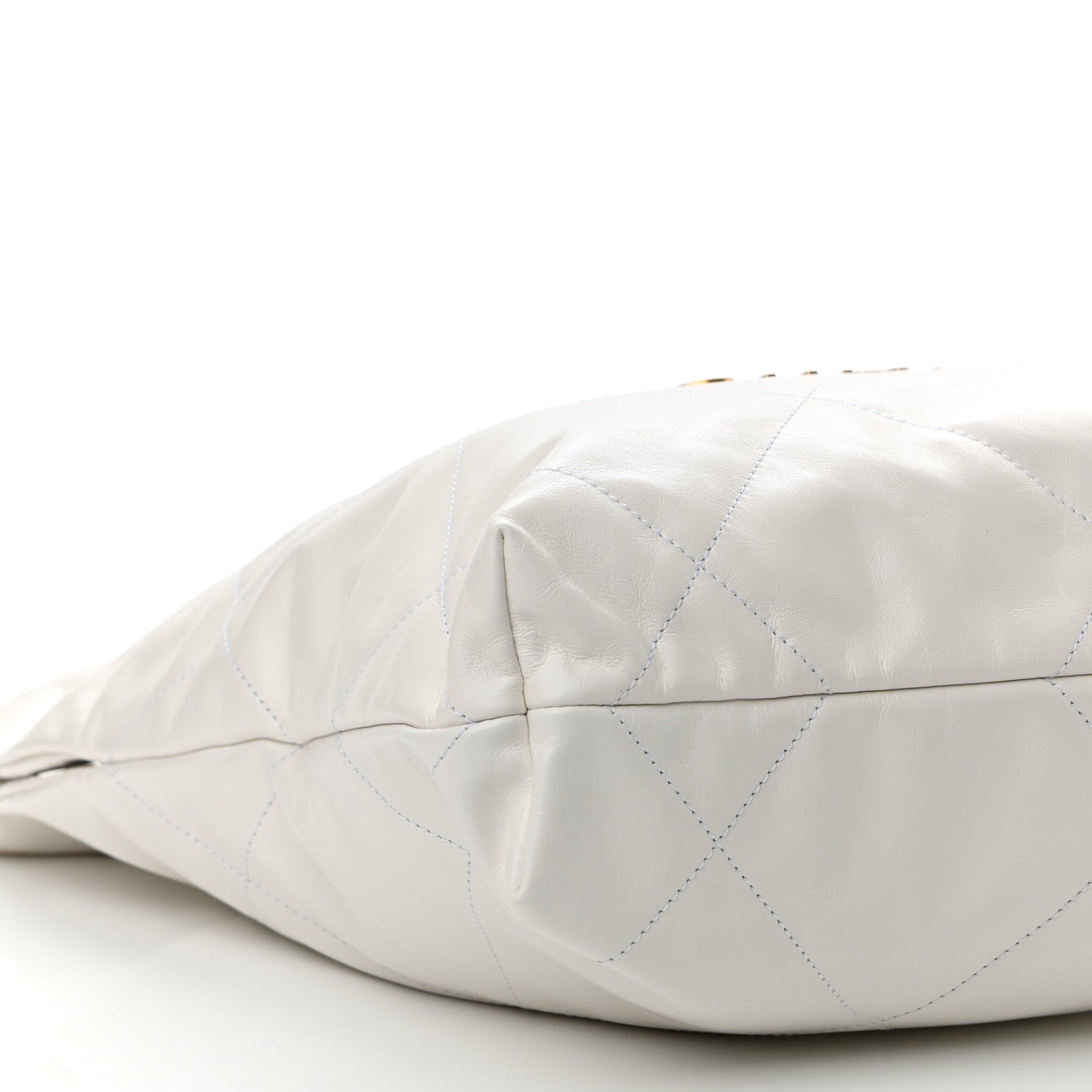 Chanel Shiny Calfskin Quilted Small Chanel 22 White 10 of 12