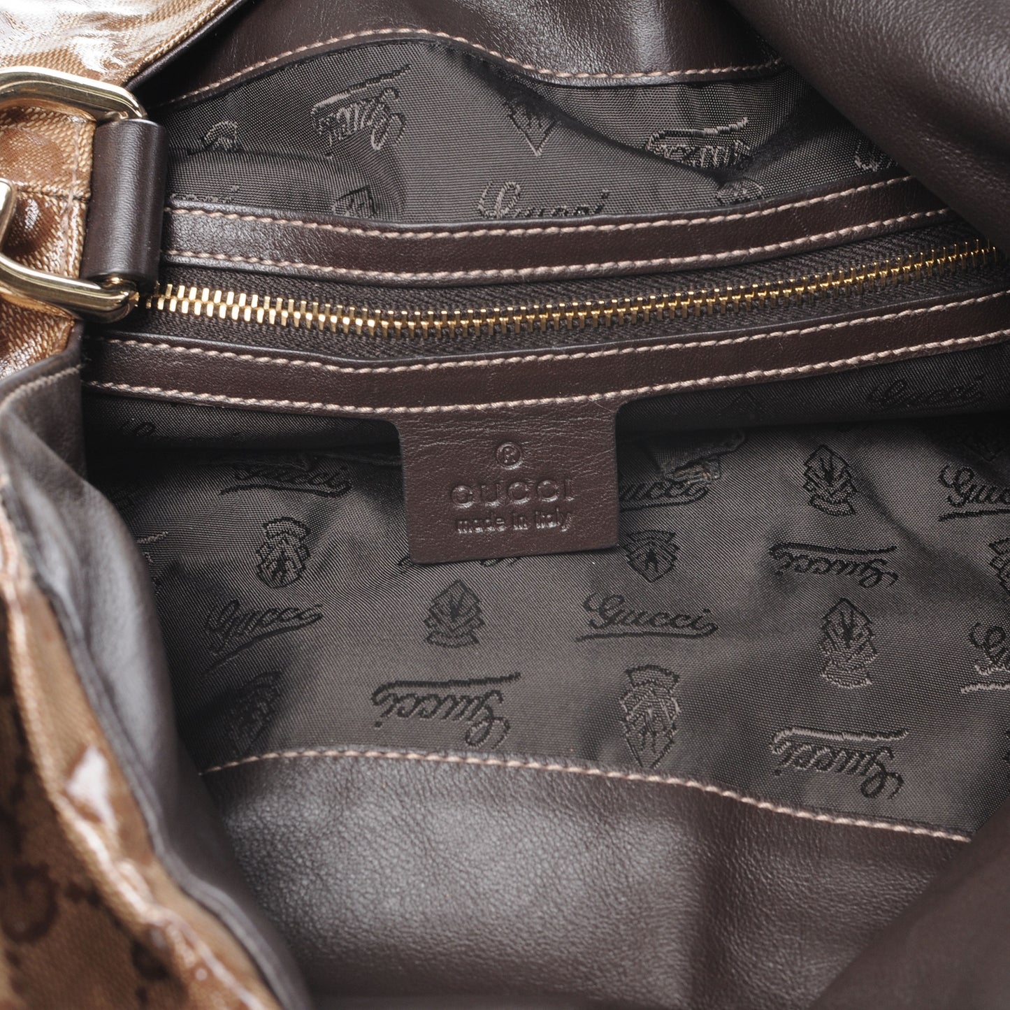 Crystal Medium Hysteria Tote Brown