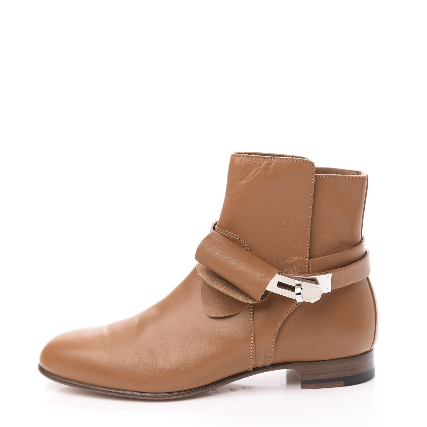 Hermes Calfskin Neo Low Boots 37 Natural 2 of 10