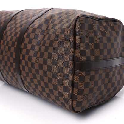 Louis Vuitton Damier Ebene Keepall Bandouliere 55 9 of 12