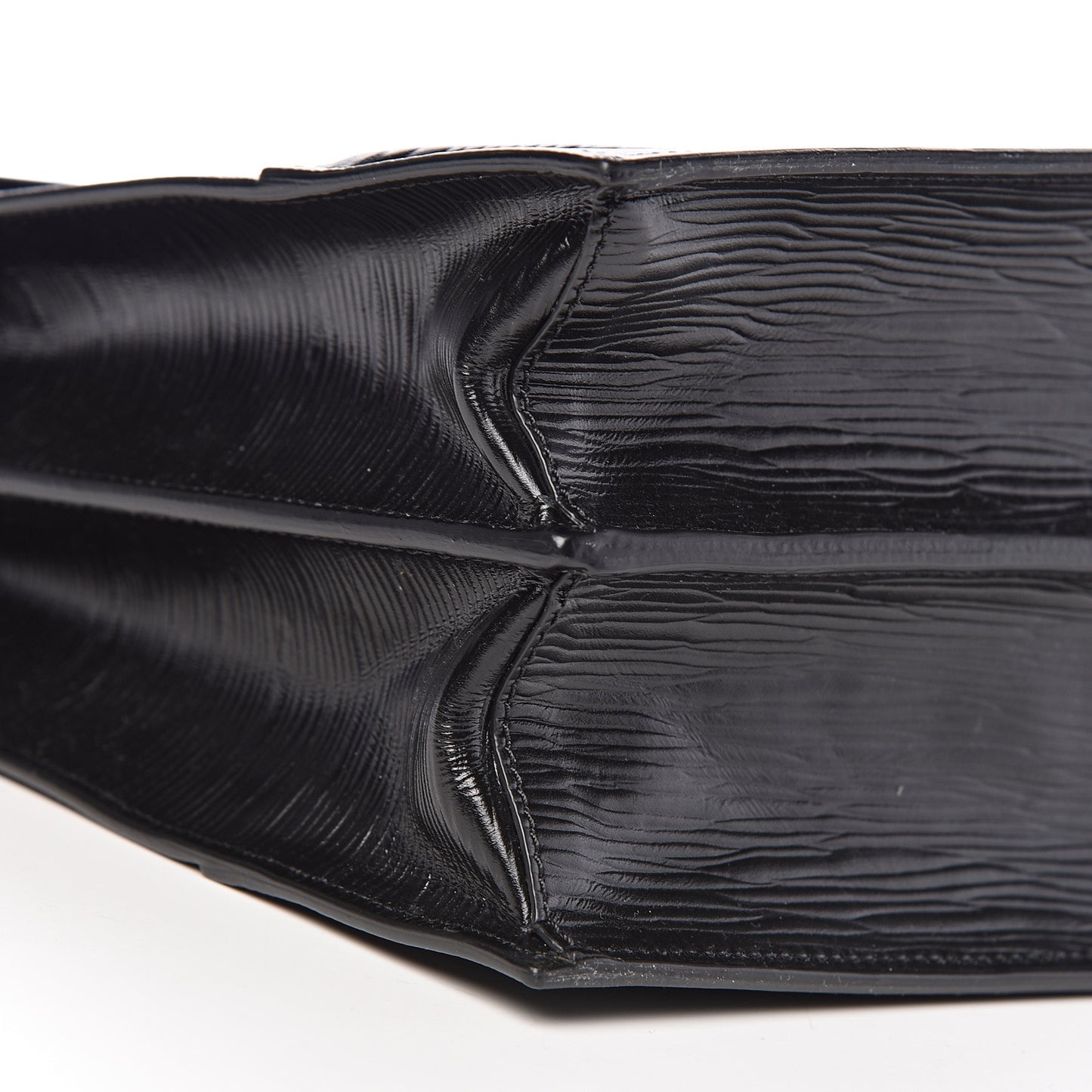 Legno Calfskin Palazzo Top Handle Briefcase Black
