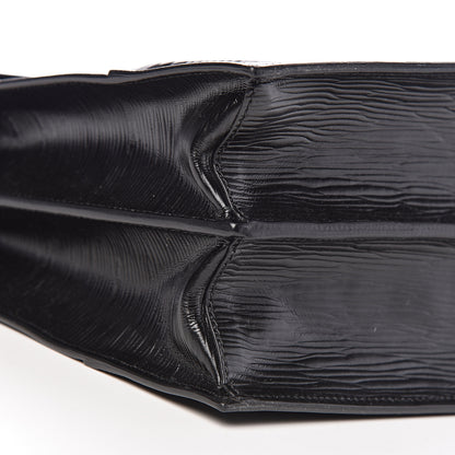 Versace Legno Calfskin Palazzo Top Handle Briefcase Black 6 of 9