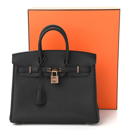 Hermes Togo Birkin 25 Black 11 of 11