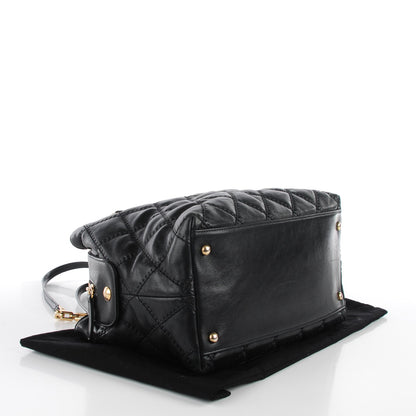 Chanel Calfskin Quilted Retro Chain Tote Black 4 of 8
