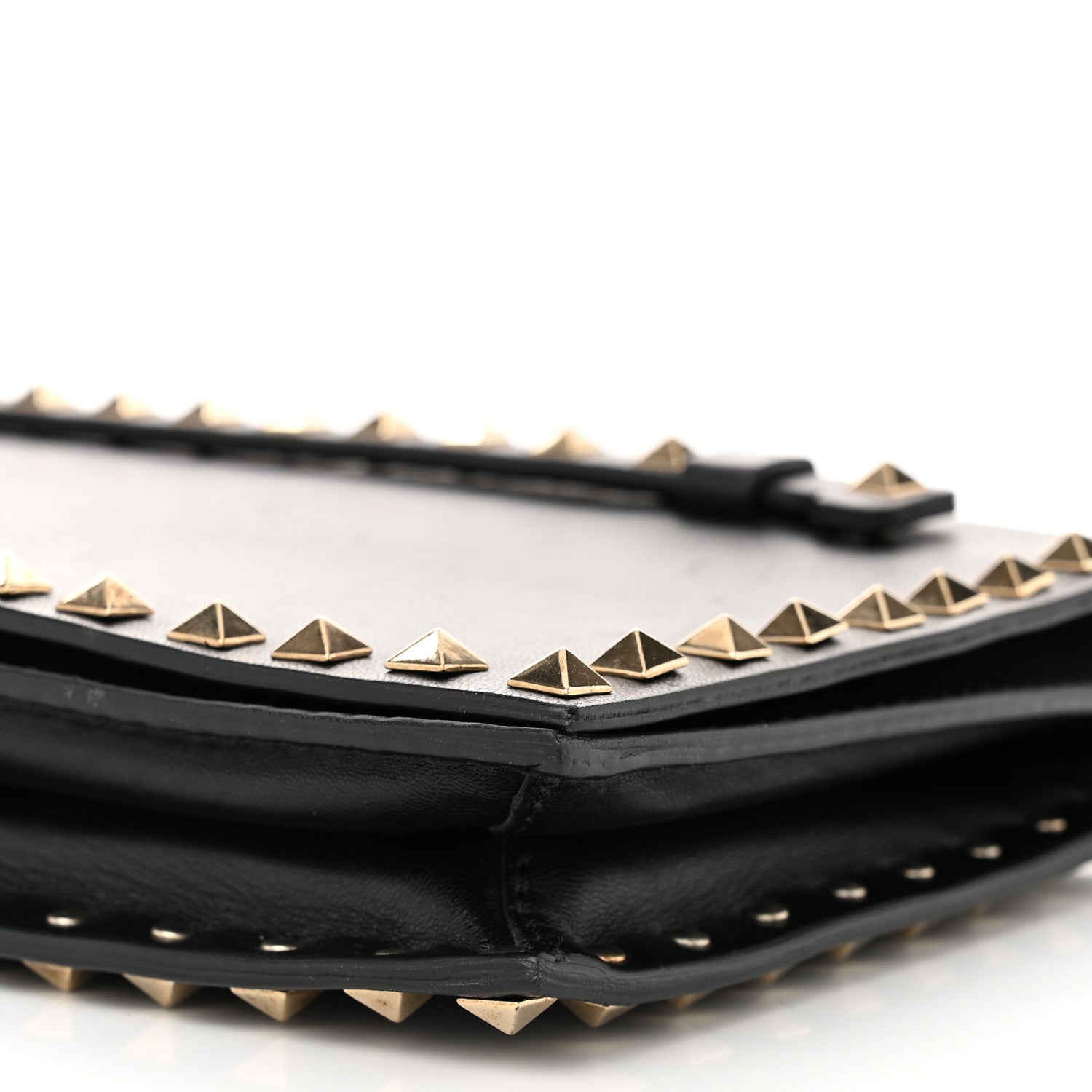 Valentino Garavani Nappa Rockstud Wristlet Clutch Black 9 of 9