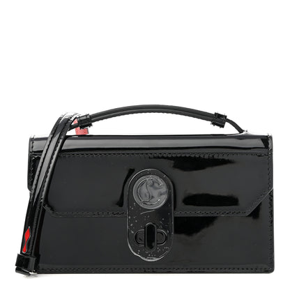 Christian Louboutin Patent Calfskin Mini Elisa Baguette Black 1 of 9