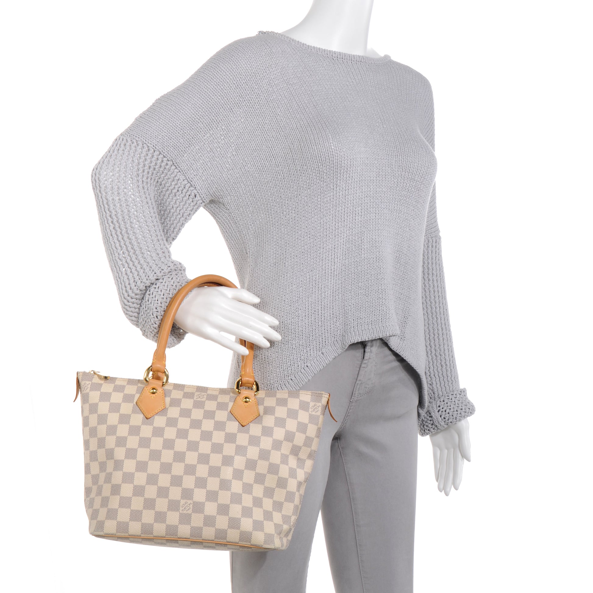 Louis Vuitton Damier Azur Saleya PM 2 of 8