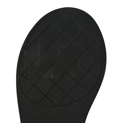 Chanel Lambskin Quilted CC Wedge Sandals 38 Black 11 of 13