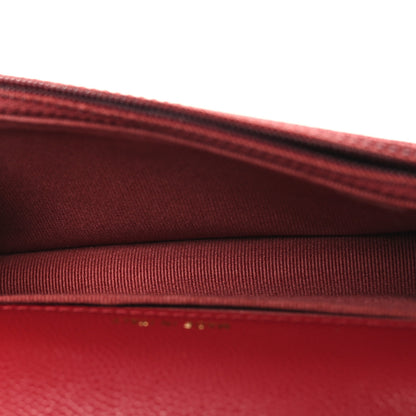 Chanel Caviar Quilted Pocket Twins Clutch With Chain Burgundy 5 of 12