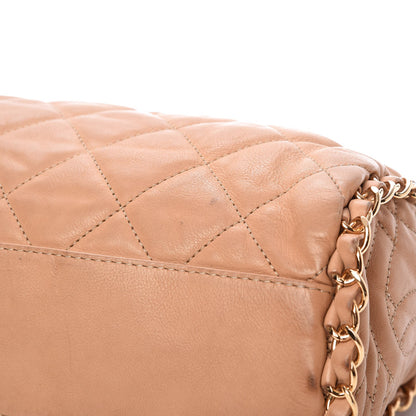 Chanel Calfskin Quilted Medium Chain Me Hobo Beige 13 of 14