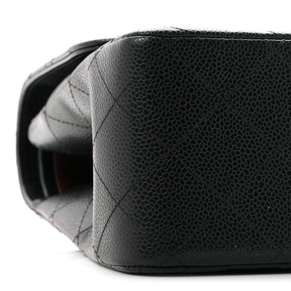 Chanel Caviar Quilted Jumbo Double Flap Black 9 of 10