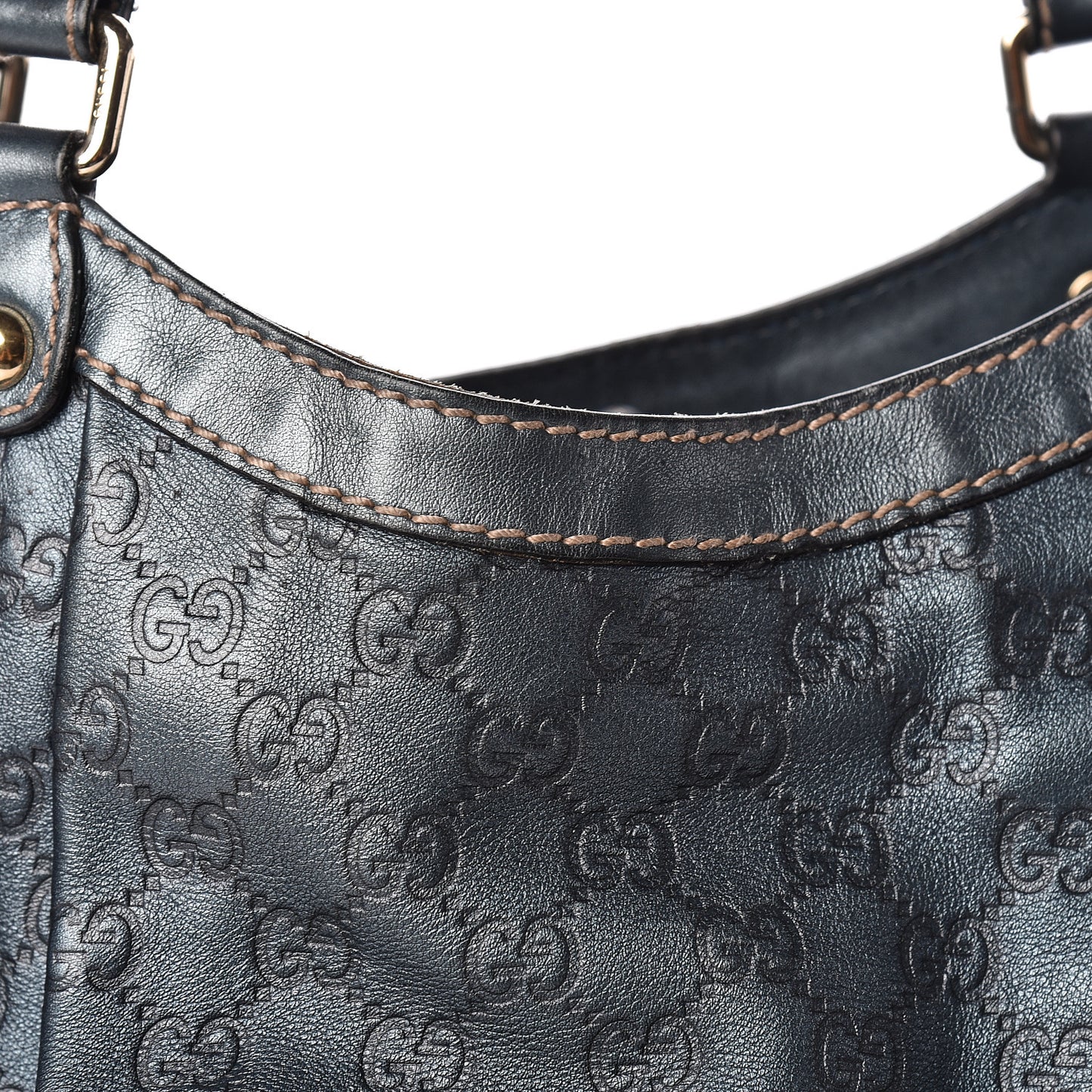 Metallic Guccissima Large Sukey Tote