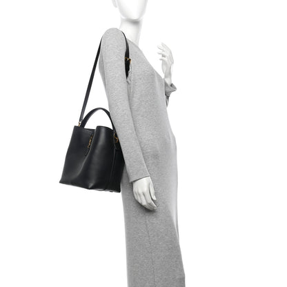 Saint Laurent Shiny Calfskin Le 37 Bucket Bag Black 2 of 13