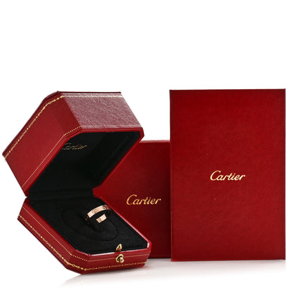 Cartier 18K Pink Gold 3.5mm LOVE Wedding Band Ring 54 6.75 7 of 7