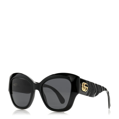 Gucci Acetate GG Butterfly Sunglasses GG0808S Black 1 of 8