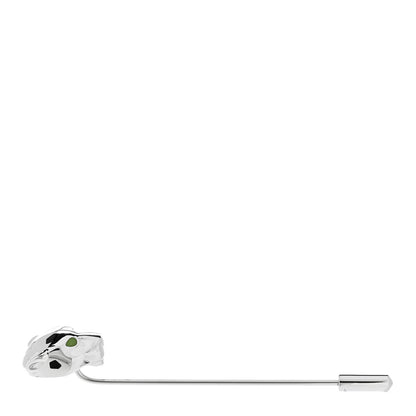 Cartier Sterling Silver Lacquer Panthere de Cartier Tie Pin 3 of 5