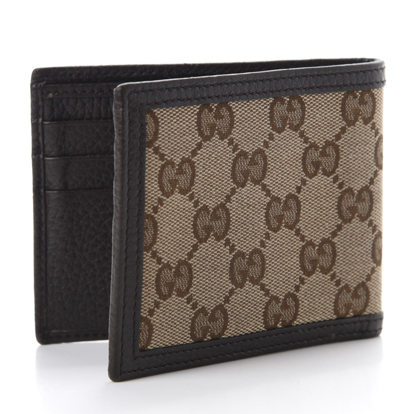 Monogram Bi-Fold Wallet Dark Brown