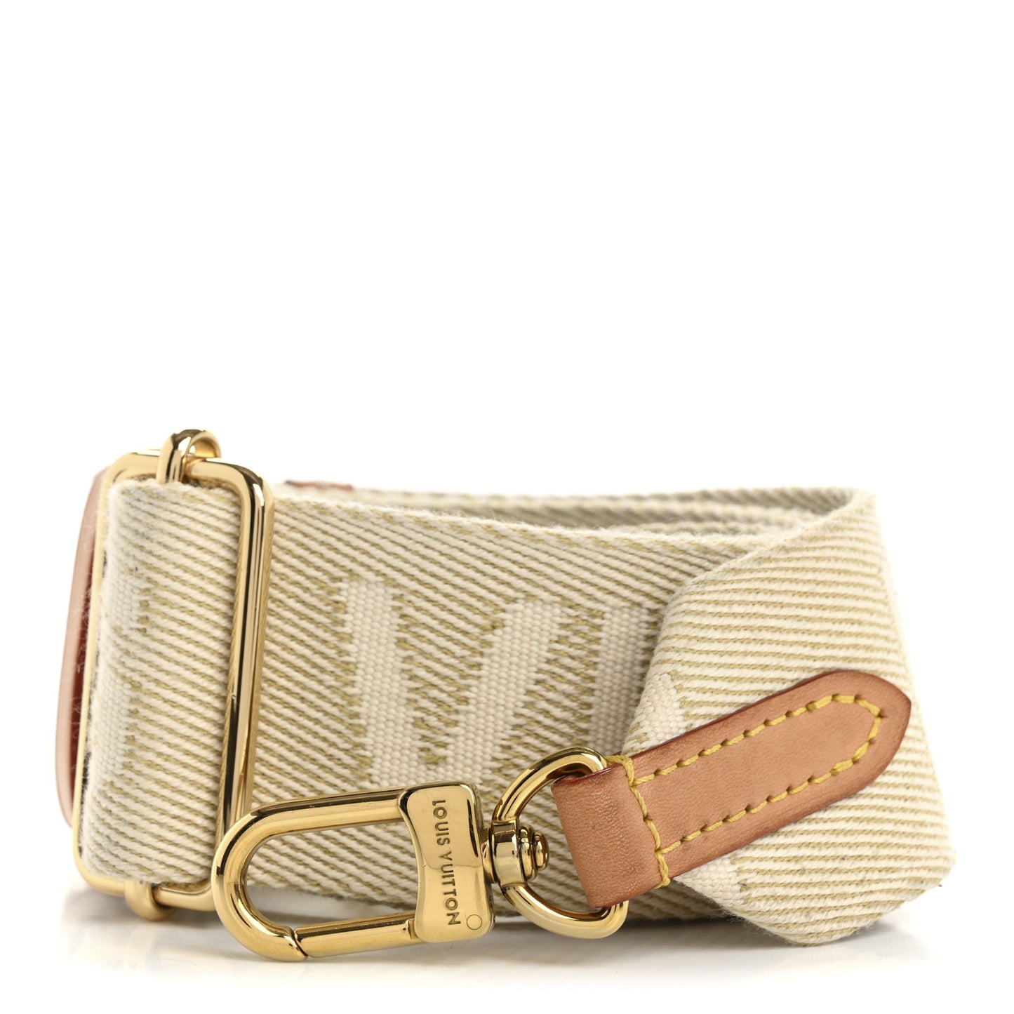 Jacquard High Rise Shoulder Strap Beige