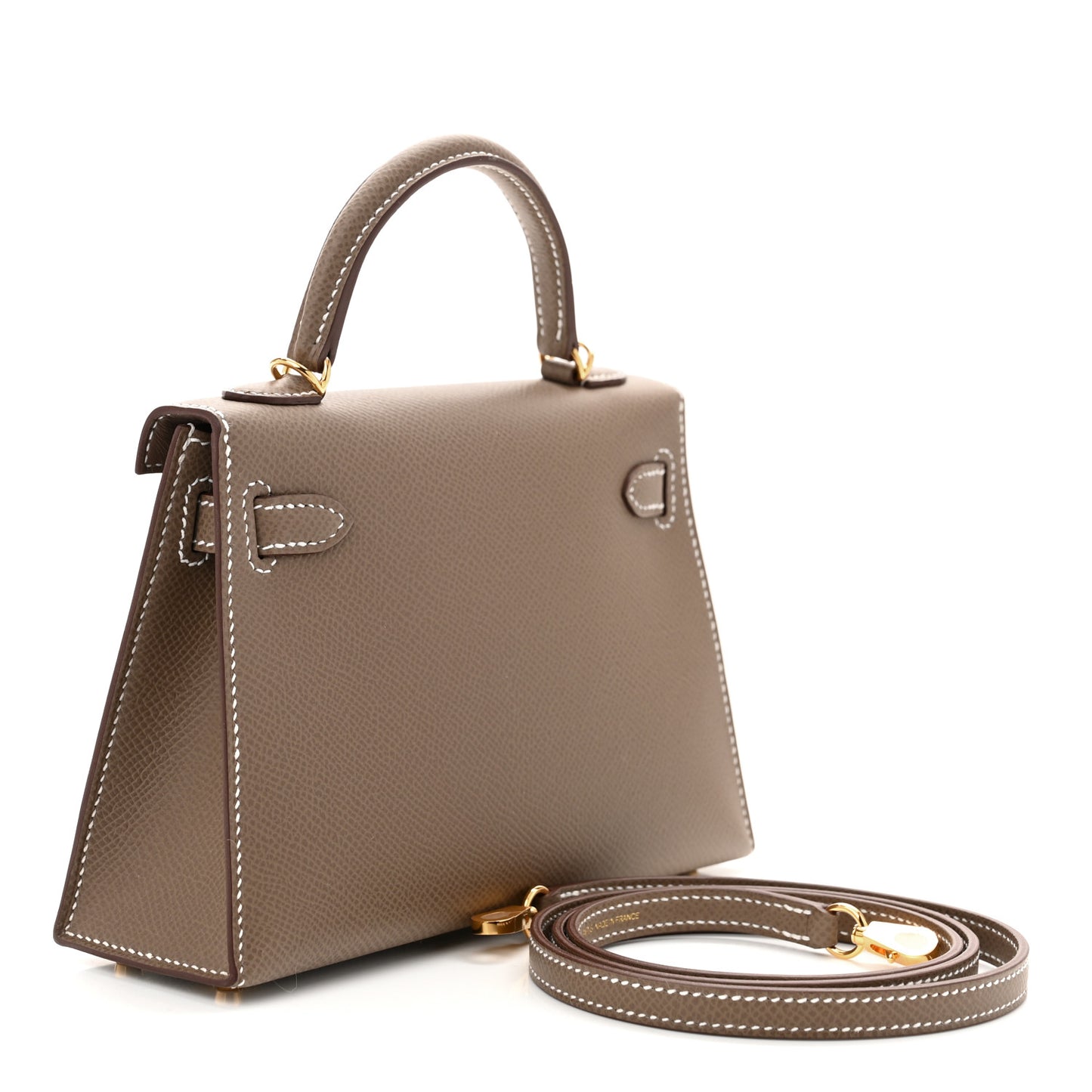 Epsom Mini Kelly Sellier 20 Etoupe