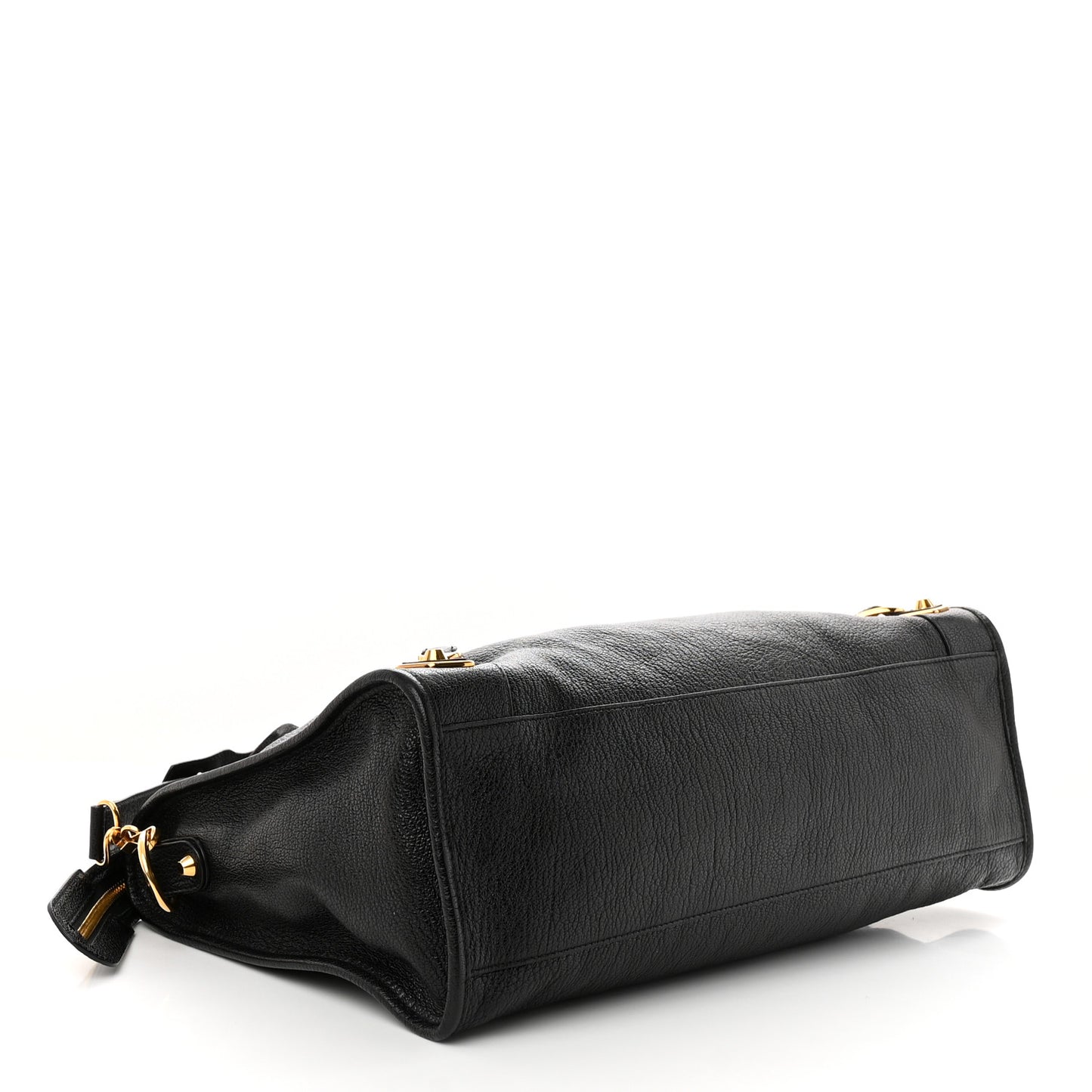 Chevre Gold Metallic Edge Hardware City Black