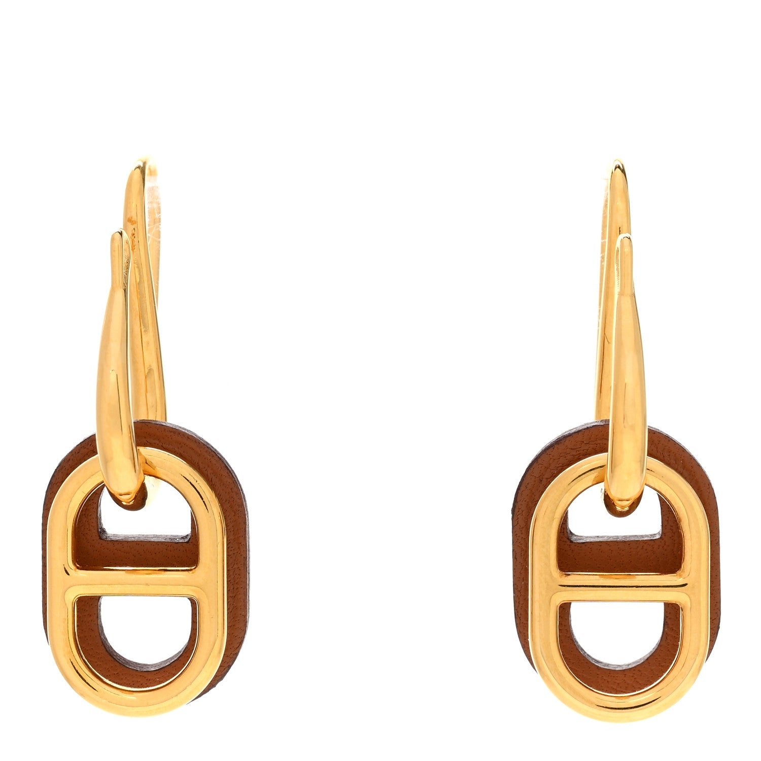 Hermes Swift O'maillon Earrings Gold 1 of 6