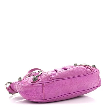 Balenciaga Agneau Arena Le Cagole Mini Purse With Chain Lipstick Pink 4 of 15