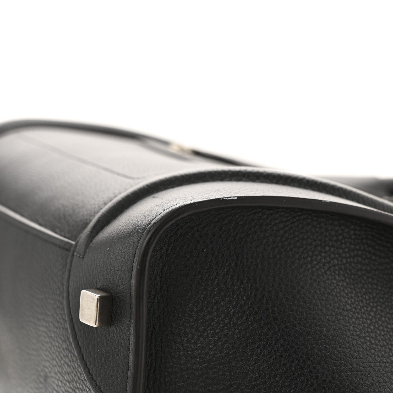 Celine Drummed Calfskin Mini Luggage Black 11 of 13