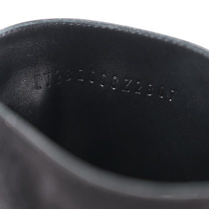 Hermes Suede Goatskin Calfskin Hanae 85 Ankle Boots 37 Black 7 of 8