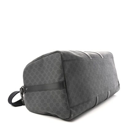 Gucci GG Supreme Monogram Medium Carry-On Duffle Bag Black Grey 3 of 16