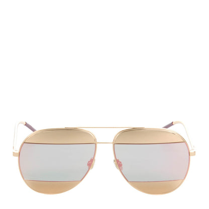 Christian Dior Split 1 Aviator Sunglasses Rose Gold 2 of 6