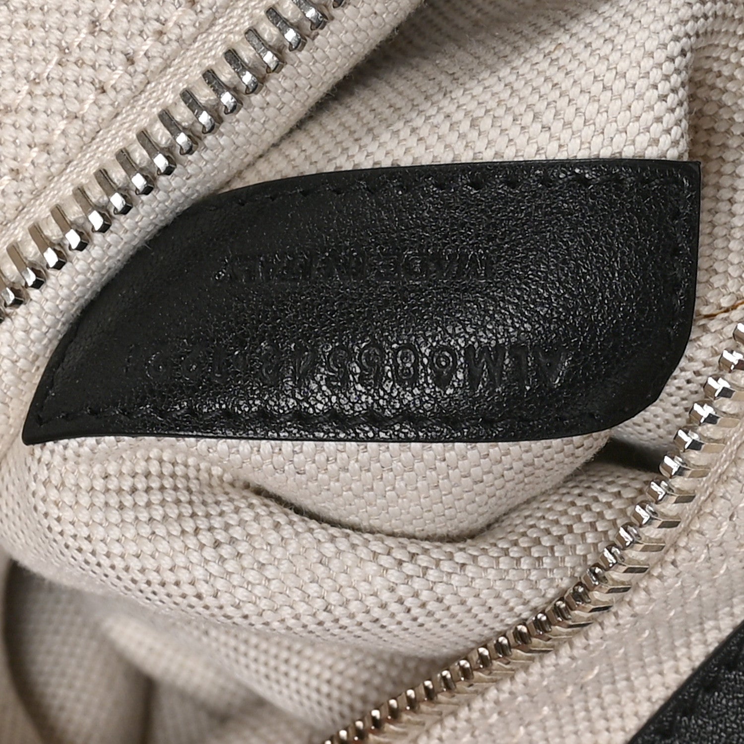 Saint Laurent Linen Calfskin Rive Gauche Maxi Tote Grege et Noir 9 of 18