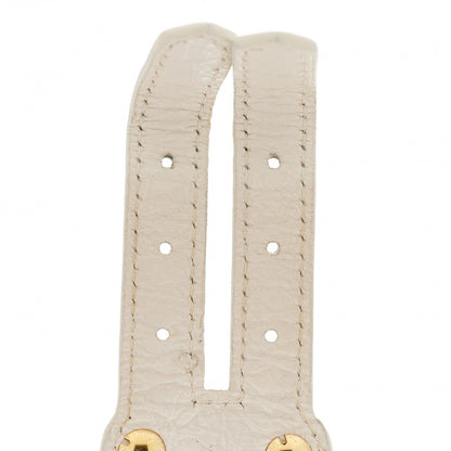 Balenciaga Agneau Arena Three Row Giant Gold Bracelet White 4 of 5
