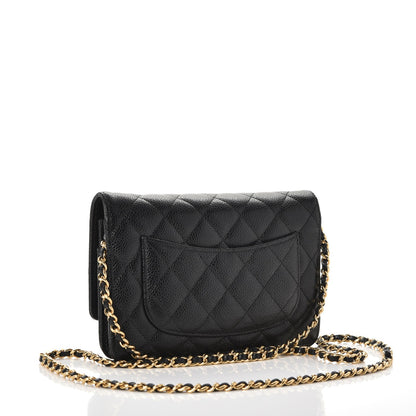 Chanel Caviar Quilted Wallet On Chain WOC Black 3 of 9