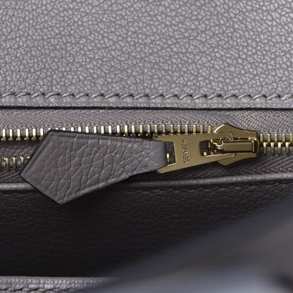 Hermes Taurillon Novillo Birkin 25 Gris Asphalte 19 of 34