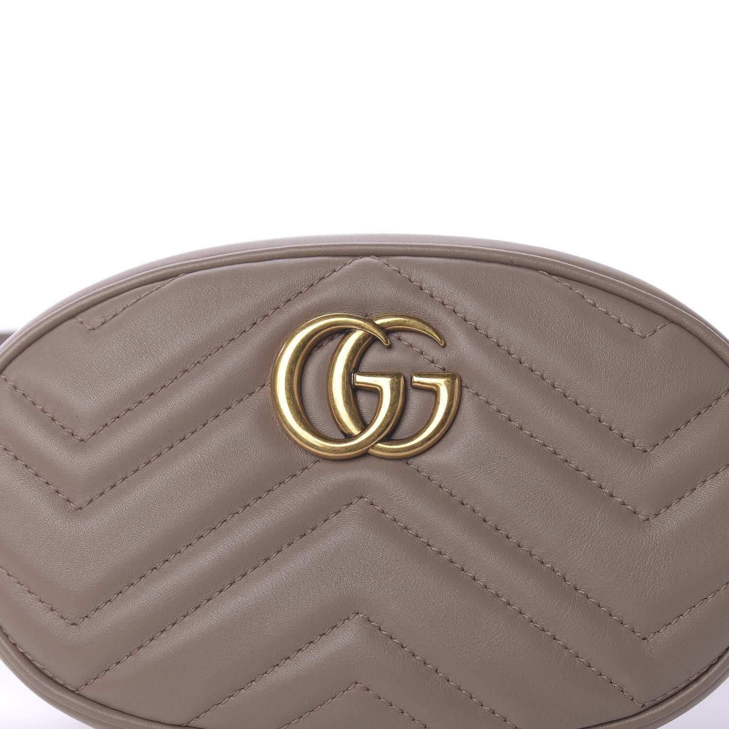 Gucci Calfskin Matelasse GG Marmont Belt Bag 85 34 Porcelain Rose 9 of 9