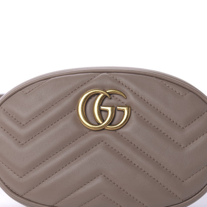 Gucci Calfskin Matelasse GG Marmont Belt Bag 85 34 Porcelain Rose 9 of 9